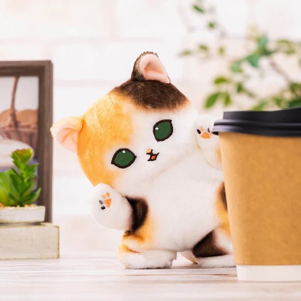 [CALICO] "Mofusand Work Distraction" Peek - A - Boo! Plush - Rosey’s Kawaii Shop