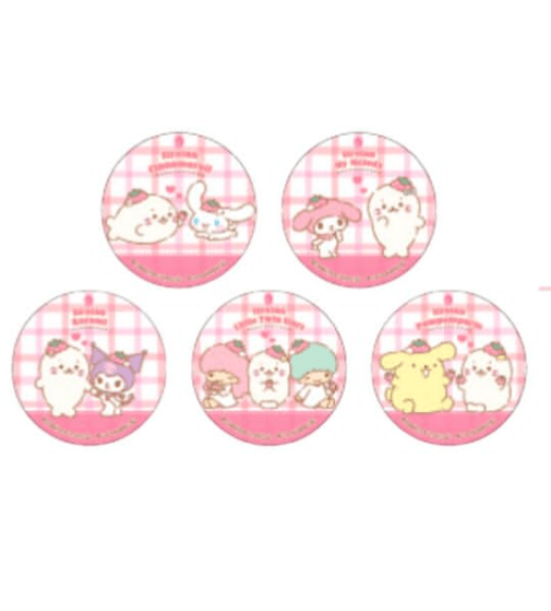 [CAN BADGE] "Sanrio x Sirotan Strawberry" Blind Bag - Rosey’s Kawaii Shop