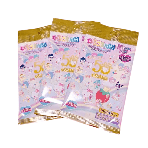[CARDS] LIMITED "Sanrio Strawberry News 50th Anniversary" Blind Bag - Rosey’s Kawaii Shop