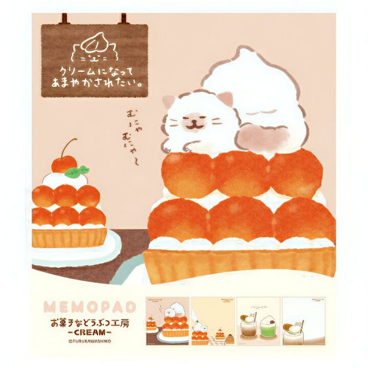 [CAT] "Sweets & Animals Workshop" Memo Pad - Rosey’s Kawaii Shop