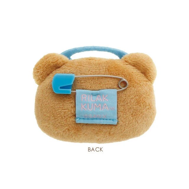 [CAVEMAN RILAKKUMA / Osaka Umeda] LIMITED "Rilakkuma Store Manager" Plush Badge - Rosey’s Kawaii Shop