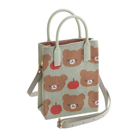 [CHAIROIKOGUMA] LIMITED "Rilakkuma Store in GINZA" Knit Shoulder Bag - Rosey’s Kawaii Shop