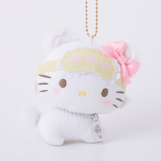 [CHARMMY KITTY] "Sanrio Pajama Party Munyugurumi" Plush Keychain - Rosey’s Kawaii Shop