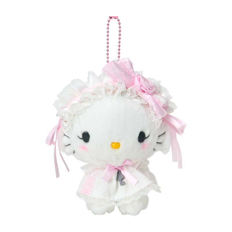 [CHARMMY KITTY] "Sanrio White Frill" Plush Keychain - Rosey’s Kawaii Shop