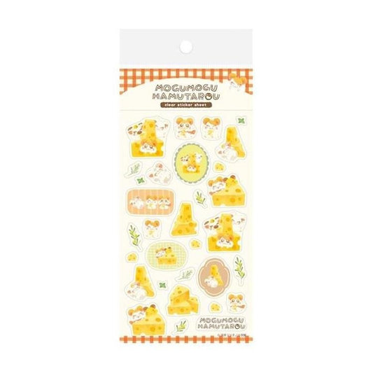 [CHEESE] "Mogumogu Hamtaro" Clear Sticker Sheet - Rosey’s Kawaii Shop