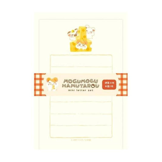 [CHEESE] "Mogumogu Hamtaro" Mini Letter Set - Rosey’s Kawaii Shop