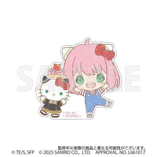 [CHIBI ANYA / HELLO KITTY] "SPY x FAMILY x Sanrio" Die - cut Sticker - Rosey’s Kawaii Shop