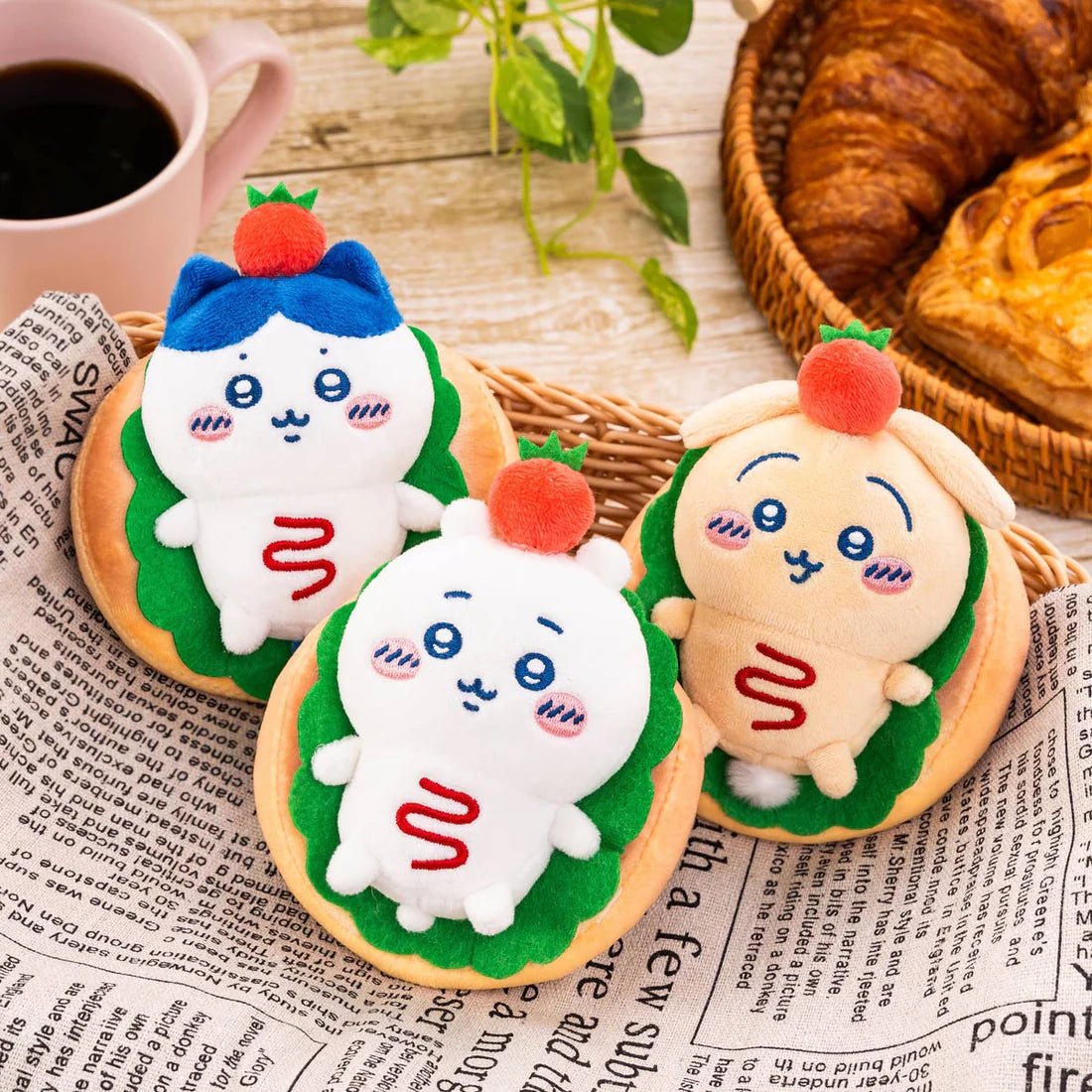 [CHIIKAWA SANDWICH] "Chiikawa Bakery" Plush Keychain - Rosey’s Kawaii Shop