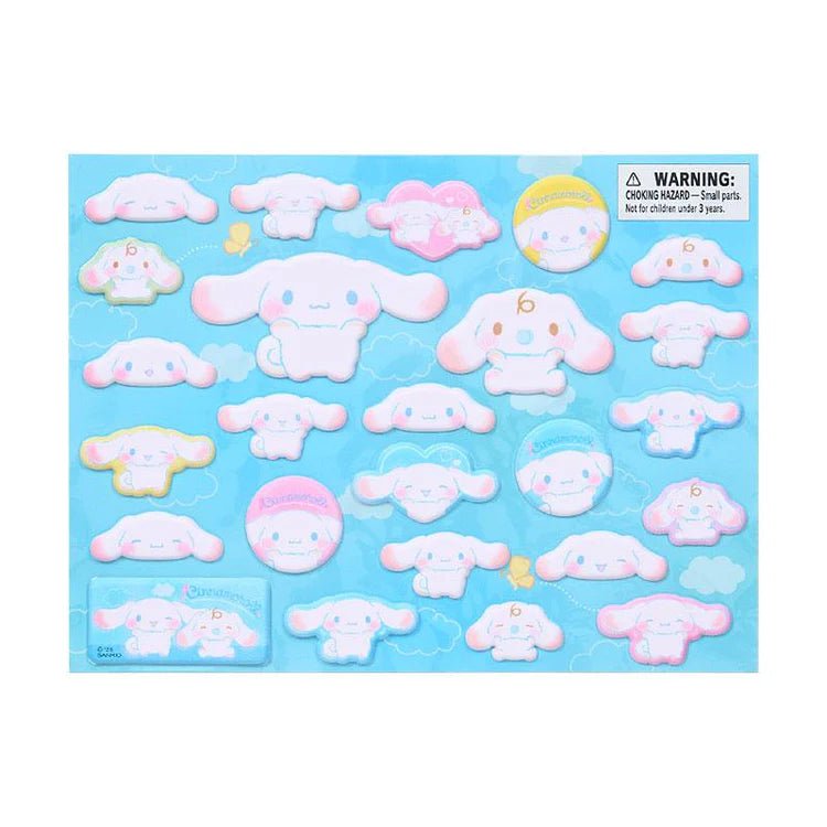 "Cinnamoroll Cheeks Puni Puni" Sticker Sheet - Rosey’s Kawaii Shop