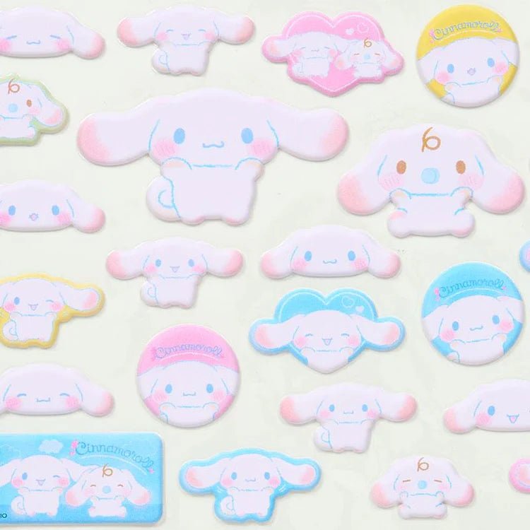 "Cinnamoroll Cheeks Puni Puni" Sticker Sheet - Rosey’s Kawaii Shop