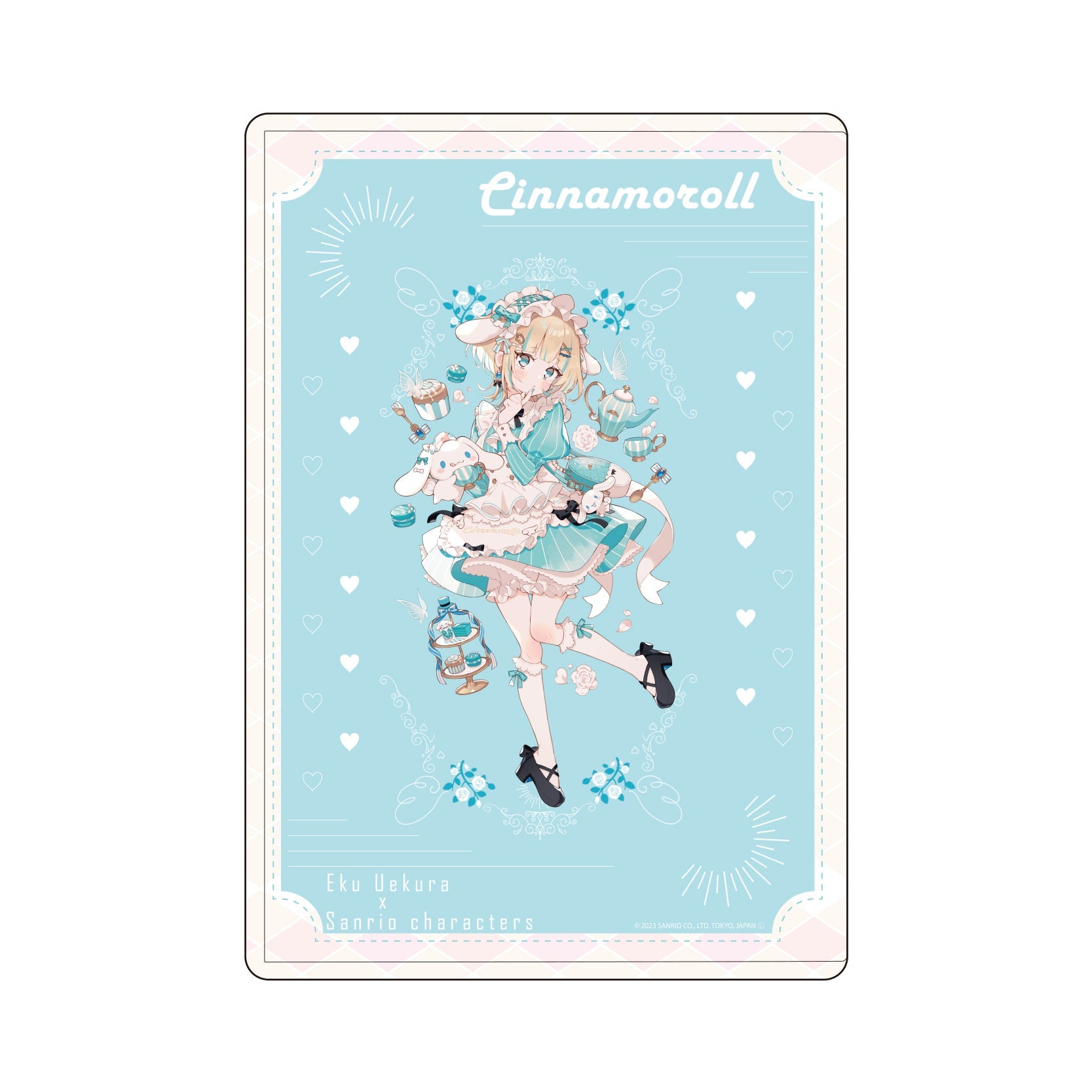 [CINNAMOROLL] "Eku Uekura x Sanrio" Clear Case - Rosey’s Kawaii Shop