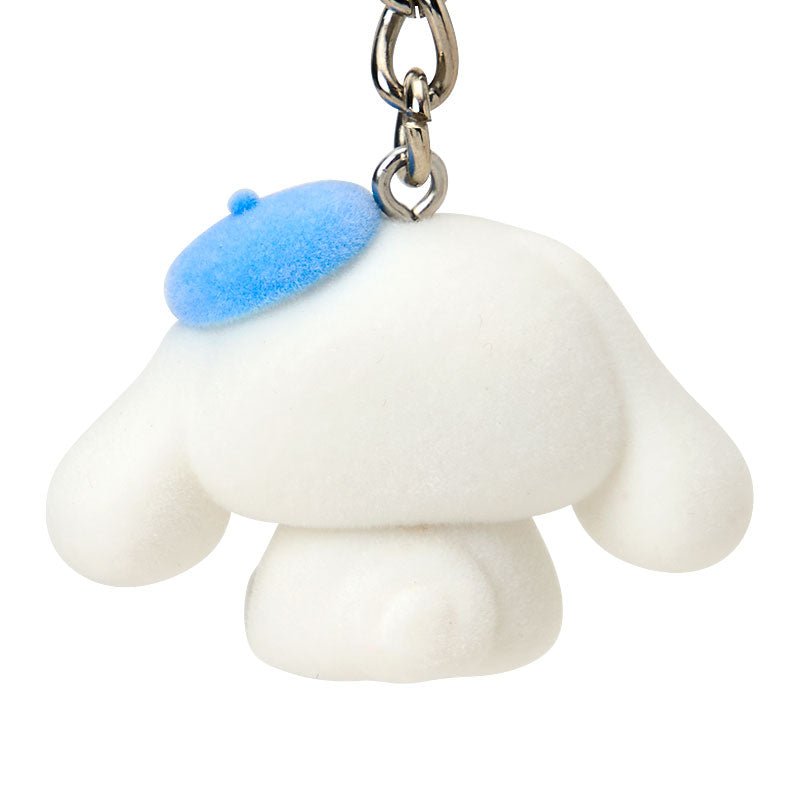 "Cinnamoroll Kuma - san" Flocked Keychain - Rosey’s Kawaii Shop