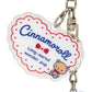 "Cinnamoroll Kuma - san" Flocked Keychain - Rosey’s Kawaii Shop