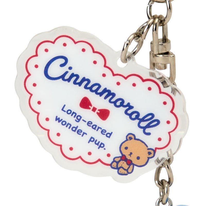 "Cinnamoroll Kuma - san" Flocked Keychain - Rosey’s Kawaii Shop
