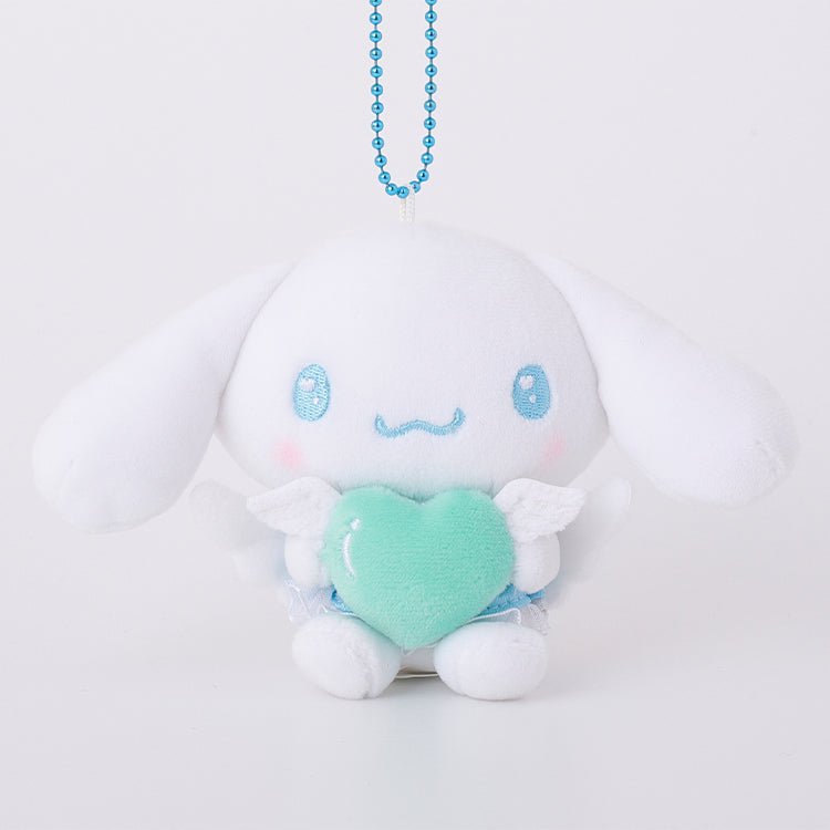 [CINNAMOROLL] "Sanrio Angel Munyugurumi" Plush Keychain - Rosey’s Kawaii Shop