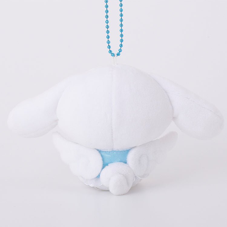 [CINNAMOROLL] "Sanrio Angel Munyugurumi" Plush Keychain - Rosey’s Kawaii Shop