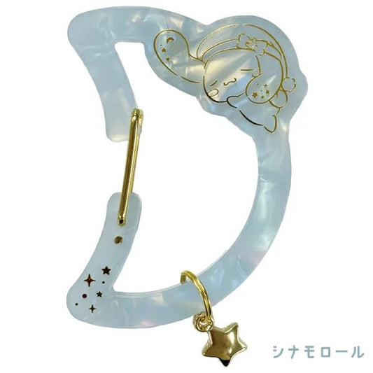[CINNAMOROLL] "Sanrio Bijou Moon" Carabiner - Rosey’s Kawaii Shop