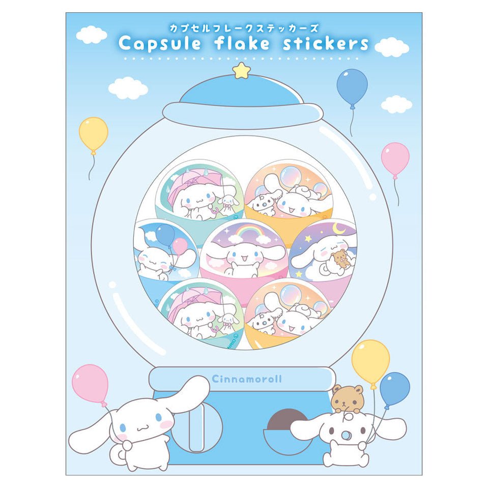 [CINNAMOROLL] "Sanrio Capsule Collection" Sticker Flakes - Rosey’s Kawaii Shop