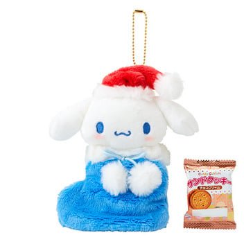 [CINNAMOROLL] "Sanrio Christmas 2025" Cookies & Boots Plush Keychain - Rosey’s Kawaii Shop