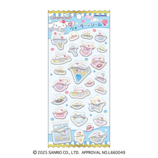 [CINNAMOROLL] "Sanrio Crepe & Sweets" Water Sticker Sheet - Rosey’s Kawaii Shop