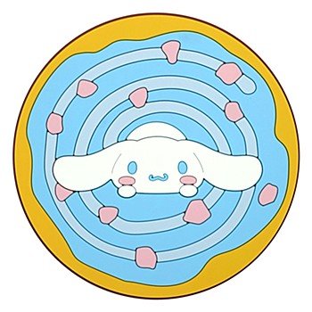 [CINNAMOROLL] "Sanrio Donut" Rubber Coaster - Rosey’s Kawaii Shop