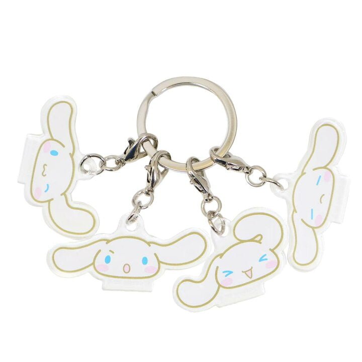 [CINNAMOROLL] "Sanrio Face Series 4P" Acrylic Keychain - Rosey’s Kawaii Shop