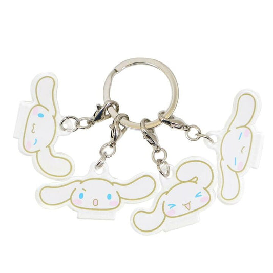 [CINNAMOROLL] "Sanrio Face Series 4P" Acrylic Keychain - Rosey’s Kawaii Shop