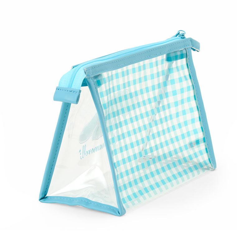 [CINNAMOROLL] "Sanrio Gingham" Clear Pouch - Rosey’s Kawaii Shop