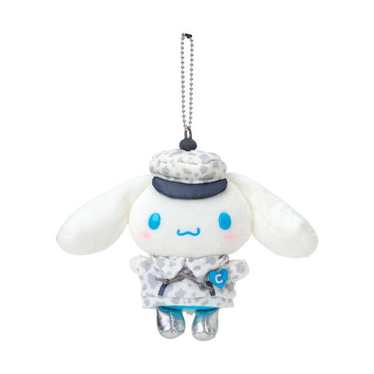 [CINNAMOROLL] "Sanrio Monotone Animal Design Series" Plush Keychain - Rosey’s Kawaii Shop