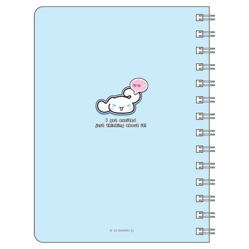 [CINNAMOROLL] "Sanrio Petapeta Stickers" B6 Ring Notebook - Rosey’s Kawaii Shop