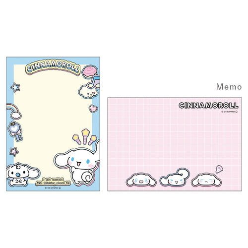 [CINNAMOROLL] "Sanrio Petapeta Stickers Series" Mini Memo - Rosey’s Kawaii Shop