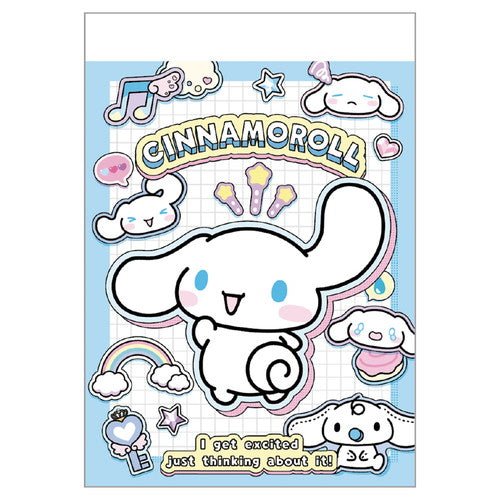 [CINNAMOROLL] "Sanrio Petapeta Stickers Series" Mini Memo - Rosey’s Kawaii Shop