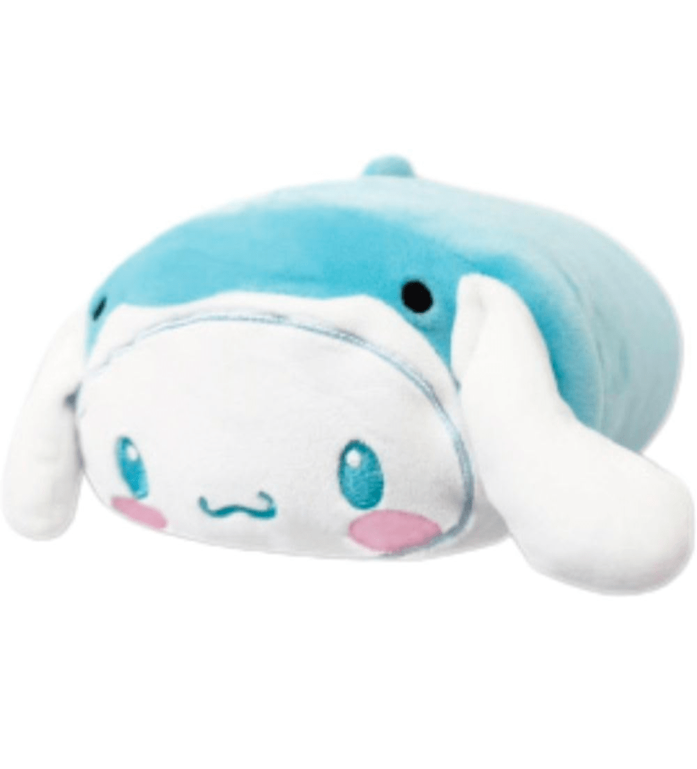 [CINNAMOROLL] "Sanrio Sea Creatures" Cool Lying Down Mini Cushion - Rosey’s Kawaii Shop
