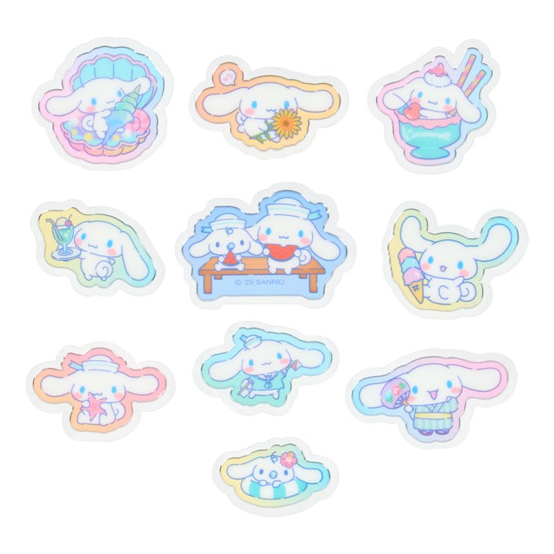 [CINNAMOROLL] "Sanrio Summer" Sticker Flakes - Rosey’s Kawaii Shop