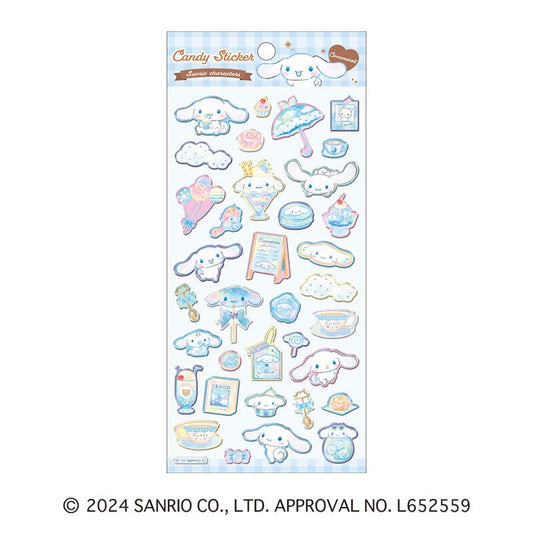 [CINNAMOROLL] "Sanrio Sweets Candy" Sticker Sheet - Rosey’s Kawaii Shop