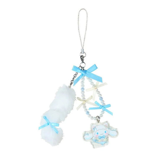 [CINNAMOROLL] "Sanrio White Cat Ballerina" Fluffy Strap - Rosey’s Kawaii Shop