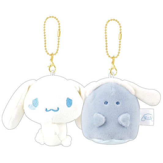 [CINNAMOROLL] "Sanrio x Obakenu Nikonui" Plush Keychain Set - Rosey’s Kawaii Shop