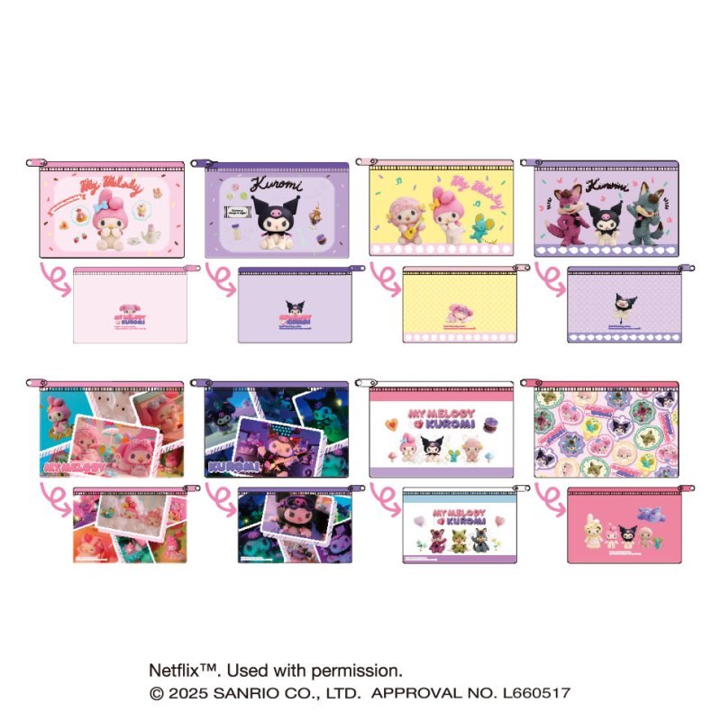 [CLEAR POUCH] "My Melody & Kuromi Netflix Series" Blind - Rosey’s Kawaii Shop