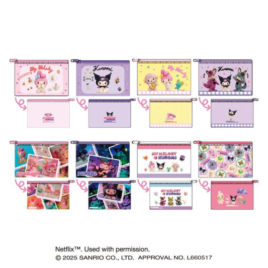 [CLEAR POUCH] "My Melody & Kuromi Netflix Series" Blind - Rosey’s Kawaii Shop