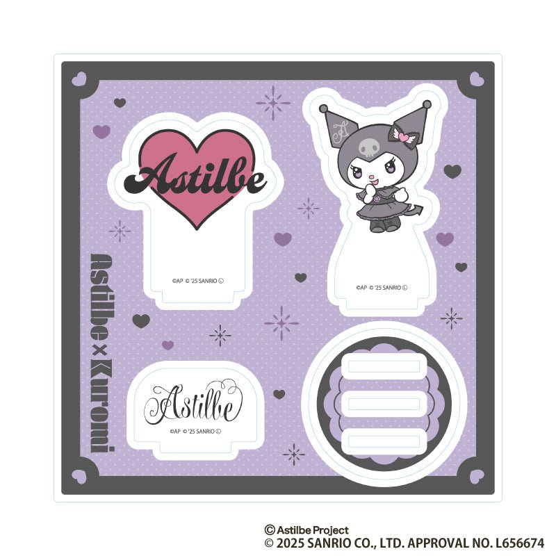 [D / ASTILBE HEART] "Astilbe x Kuromi" Acrylic Stand - Rosey’s Kawaii Shop