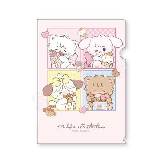 [D] "Mikko Illustrations" Clear File - Rosey’s Kawaii Shop