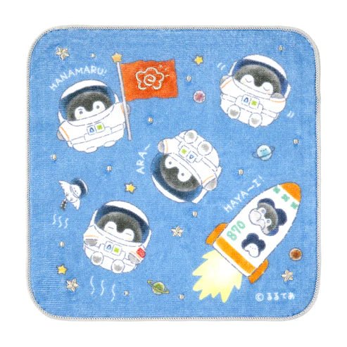 [DARK BLUE] "Koupenchan Space Mission" Mini Towel - Rosey’s Kawaii Shop
