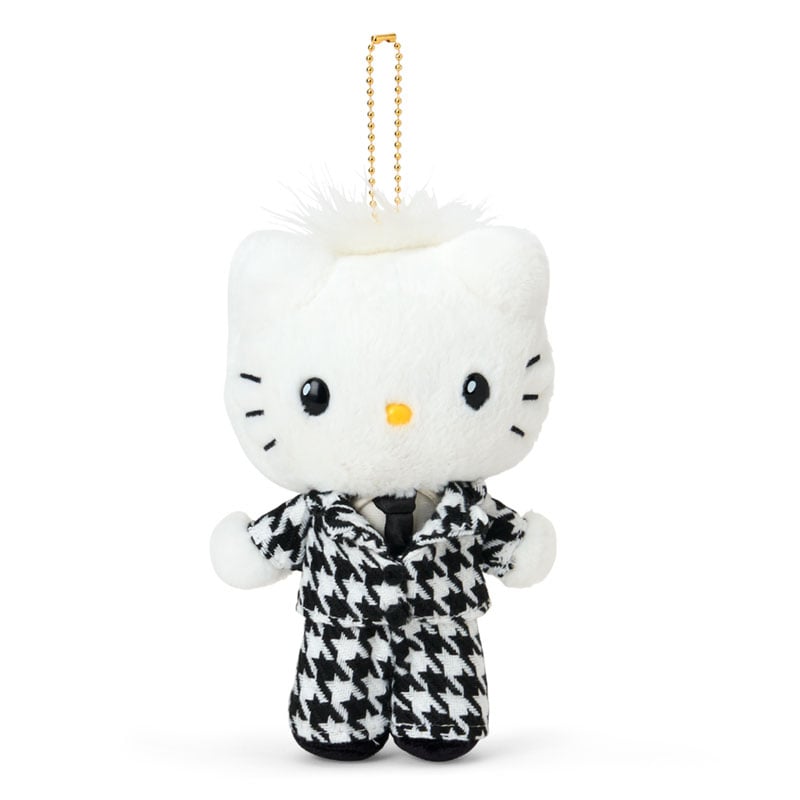 [DEAR DANIEL] "Hello Kitty Monochrome Girly Twin Coordinate" Plush Keychain - Rosey’s Kawaii Shop