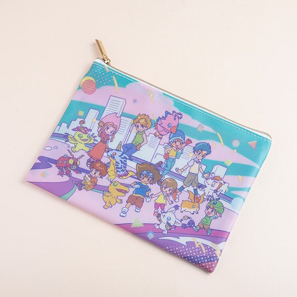 "Digimon Adventure RETRO POP" PVC Clear Pouch - Rosey’s Kawaii Shop