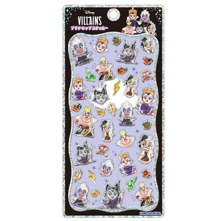 [DISNEY VILLAINS] "Petit Drop Stickers" - Rosey’s Kawaii Shop