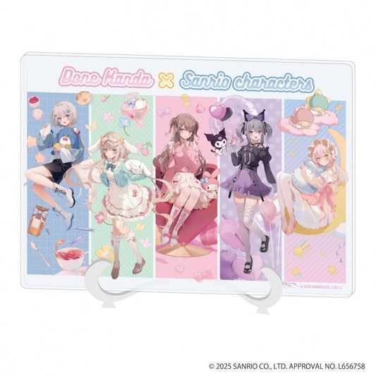 "DONE KANADA x Sanrio" Acrylic Art Board - Rosey’s Kawaii Shop