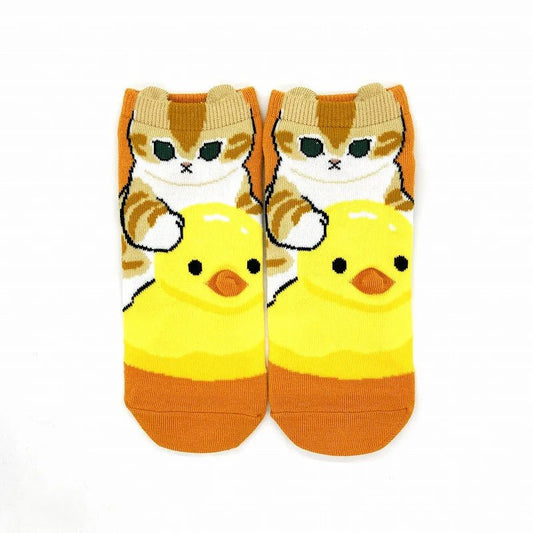 [DUCK] "Mofusand" Ankle Socks - Rosey’s Kawaii Shop
