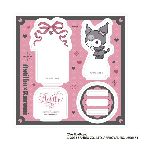 [E / RIBBON] "Astilbe x Kuromi" Acrylic Stand - Rosey’s Kawaii Shop