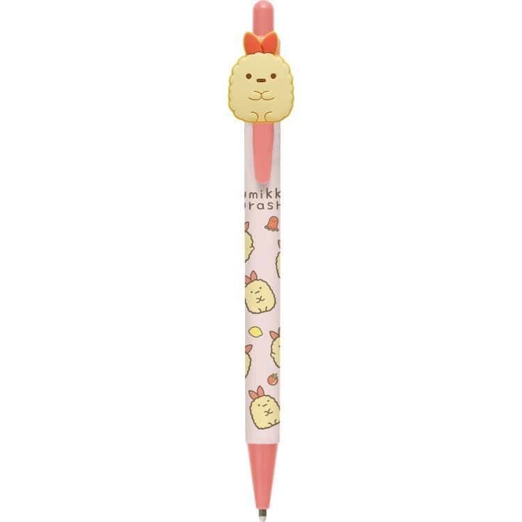 [EBI FURAI / RED] "Sumikko Gurashi" Ballpoint Pen with Mascot - Rosey’s Kawaii Shop