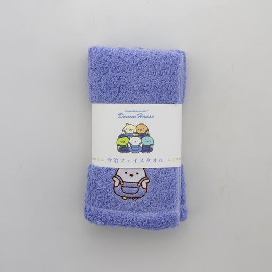 [SHIROKUMA] "Sumikko Gurashi Denim House" Face Towel